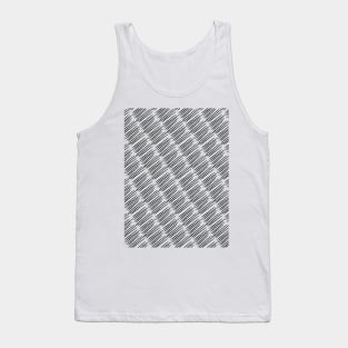 Simple Textured Hatching Seamless Pattern Design Tank Top